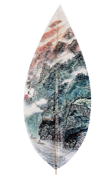 拯救叶脉画 重庆古庭风叶脉画在行动